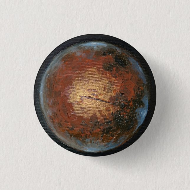 Planet Mars Button (Vorderseite)