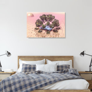 Planet Mars. Dawn Leinwanddruck