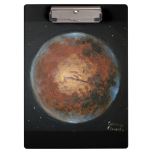 Planet Mars Klemmbrett