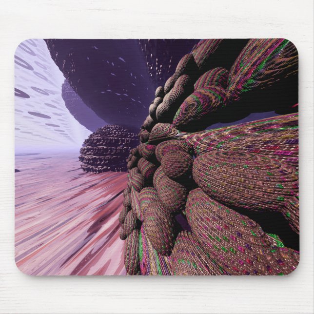 Planet Mars. Mauern von Gebäude Mousepad (Vorne)