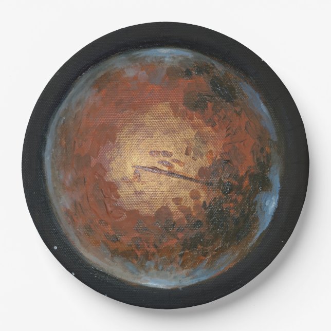 Planet Mars Pappteller (Vorderseite)