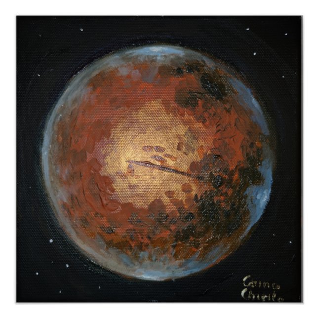 Planet Mars Poster (Vorderseite)