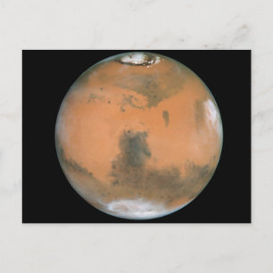 Planet Mars Postkarte