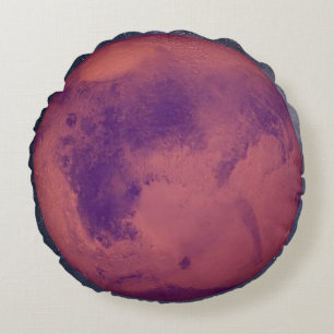 Planet Mars Rundes Kissen
