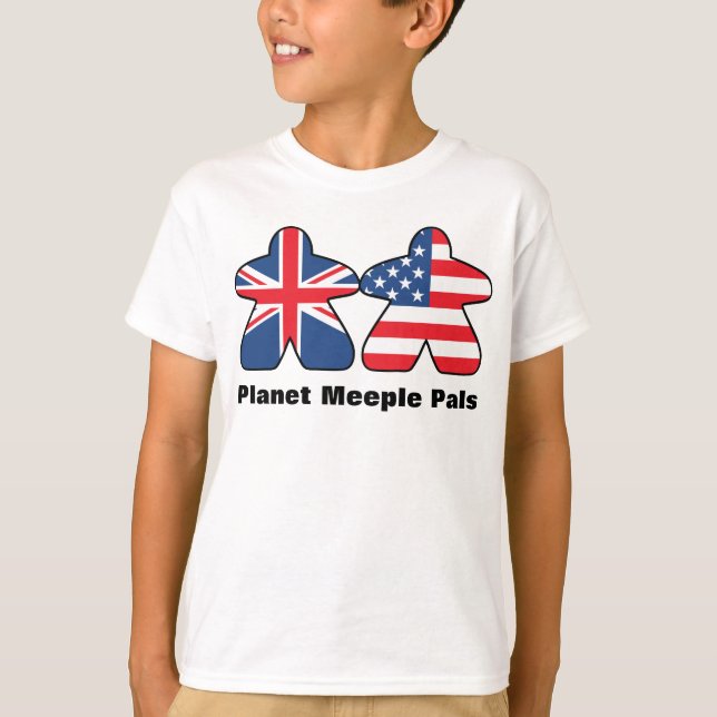 Planet Meeple Pals, UK & US Boys Shirt (Vorderseite)