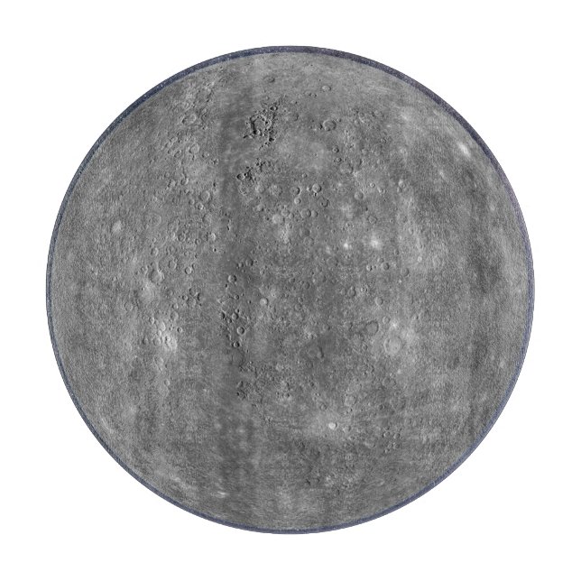 Planet Mercury Cutting Board Schneidebrett (Vorderseite)