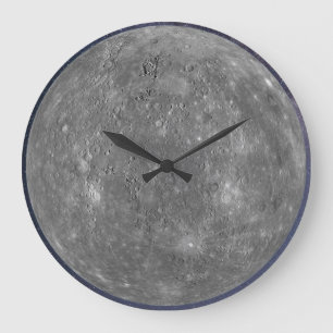 Planet Mercury Große Wanduhr