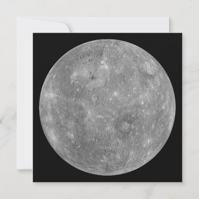 Planet Mercury Karte (Vorderseite)