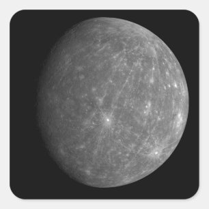 Planet Mercury Quadratischer Aufkleber