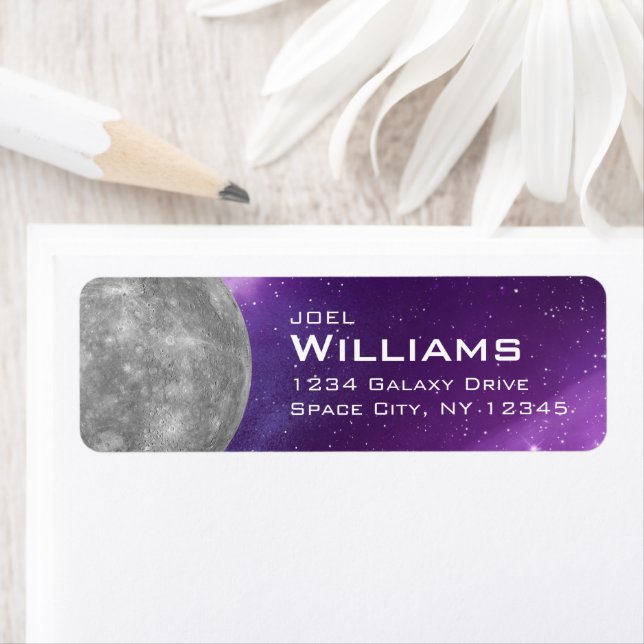 Planet Mercury Solar System Space Rücksendeadresse (Insitu)