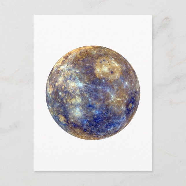PLANET MERCURY v2 (Sonnensystem) ~~ Postkarte (Vorderseite)