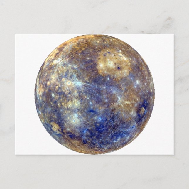 PLANET MERCURY v2 (Sonnensystem) ~ Postkarte (Vorderseite)