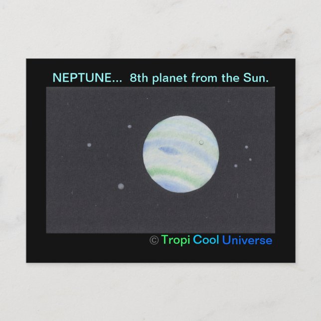 Planet NEPTUN Postkarte (Vorderseite)