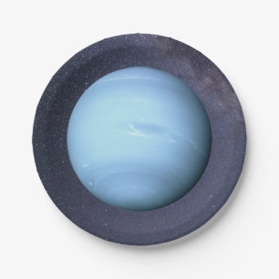 Planet Neptune Papierplatte Pappteller