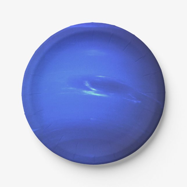 Planet Neptune Pappteller (Vorderseite)