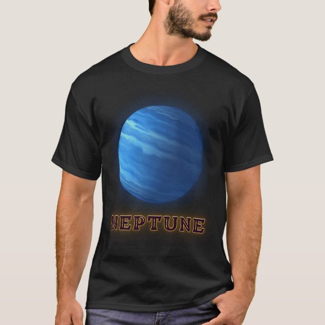 Planet Neptune Planets Color.V1 T-Shirt (Vorderseite)