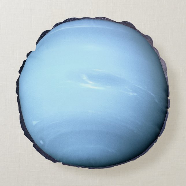 Planet Neptune Rundes Kissen (Vorderseite)