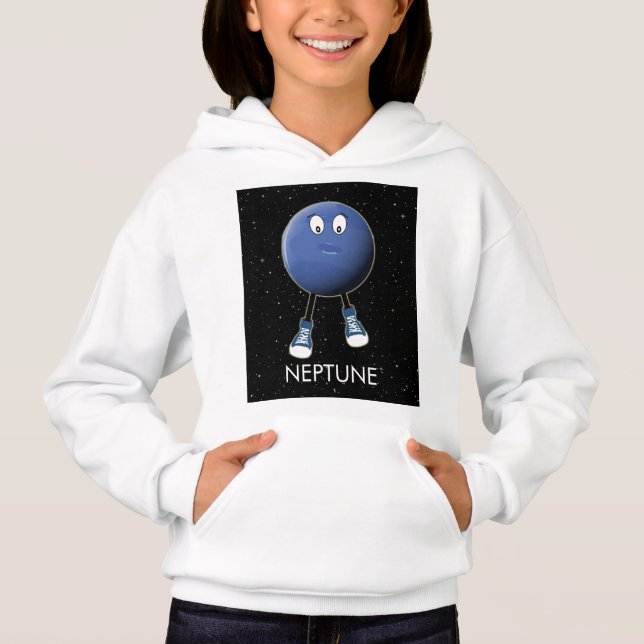 Planet Neptune & Stars Hoodie (Vorderseite)