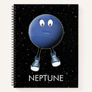 Planet Neptune & Stars Notizbuch