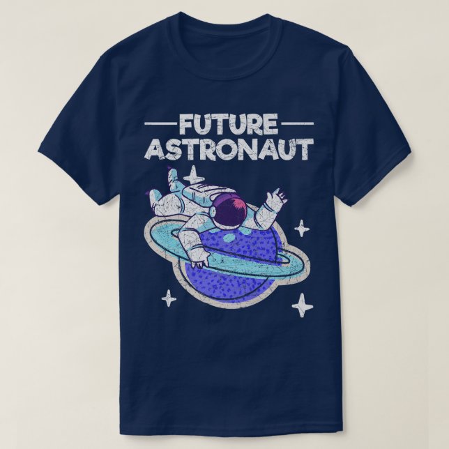 Planet Outer Space Science Universe Future Astrona T-Shirt (Design vorne)
