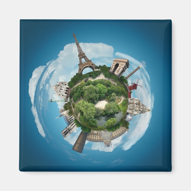 Planet Paris Magnet (Vorne)