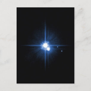 Planet Pluto Mond Charon NASA Postkarte