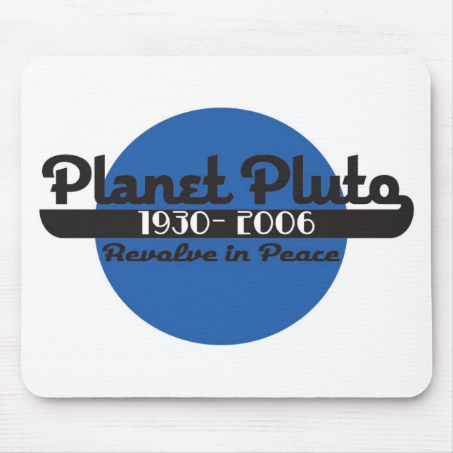 Planet Pluto Mousepad (Vorne)