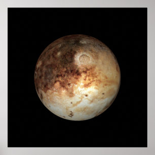 PLANET PLUTO Natural (Sonnensystem) ~ Poster