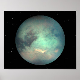 Planet Saturn Mondtian Poster