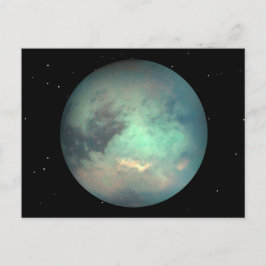 Planet Saturn Mondtian Postkarte