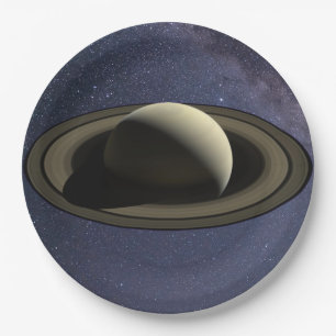 Planet Saturn Pappteller
