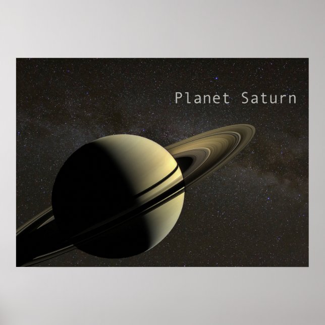 Planet Saturn Poster (Vorne)