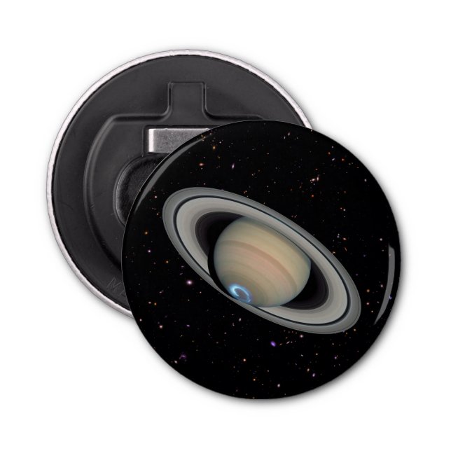 Planet Saturn Starry Sky Flaschenöffner (Vorderseite)