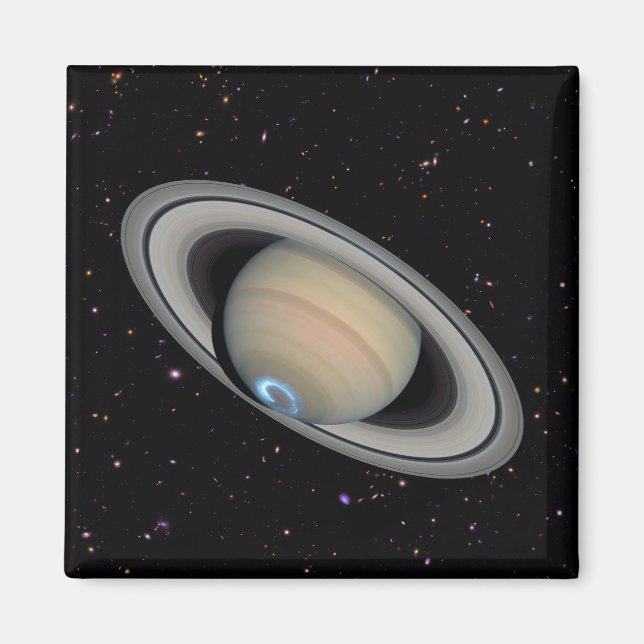 Planet Saturn Starry Sky Magnet (Vorne)