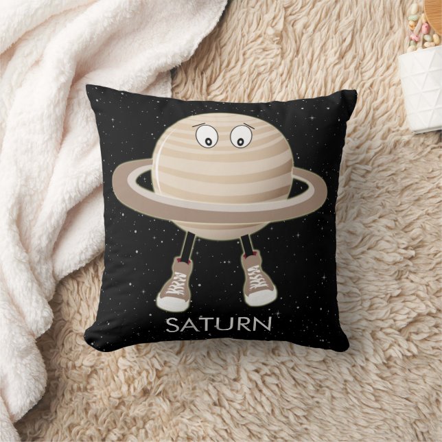 Planet Saturn & Stars Kissen (Decke)