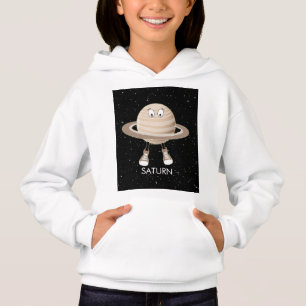 Planet Saturn & Stars T-Shir Hoodie