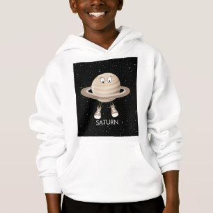 Planet Saturn und Sterne Hoodie
