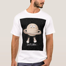 Planet Saturn und Sterne T-Shirt