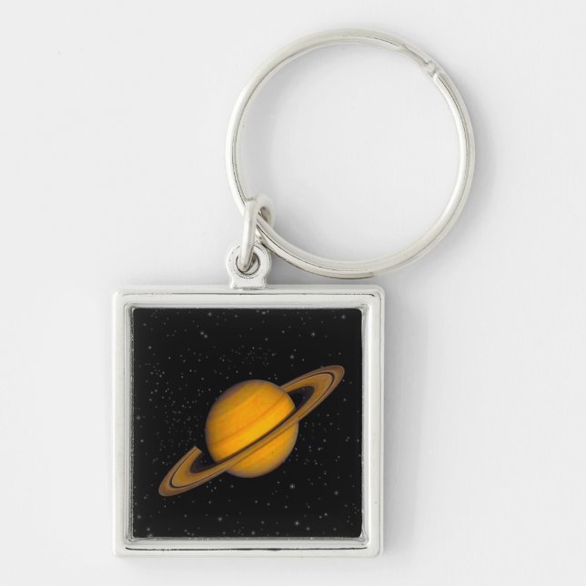 Planet SATURN Zipper-Pull & Gepäck-Tag, Schlüssela Schlüsselanhänger (Vorne)