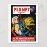 Planet Stories (Juli 1952) Postkarte<br><div class="desc">Der Mann,  der die Sterne gestakelt hat; Meister des Mondhundes</div>