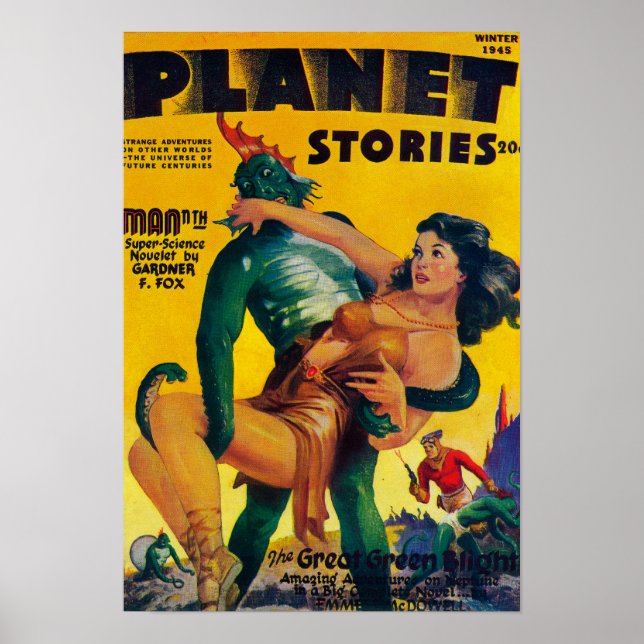 Planet Stories Magazine Cover 4 Poster (Vorne)