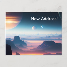 Planet Surface Planet Moons Neue Adresse Postkarte