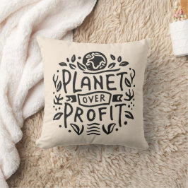 Planet über Gewinn Kissen