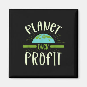 Planet über Gewinn Natur Lover Umweltschützer E Magnet