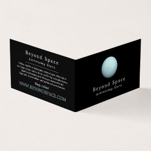 Planet Uranus, Astronomen, Astronomie-Store Visitenkarten