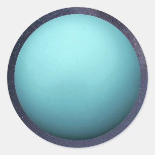 Planet Uranus Klassischer Rundaufkleber Runder Aufkleber
