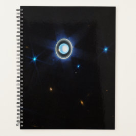 Planet Uranus mit Rings and Moons JWST-Bild Planer