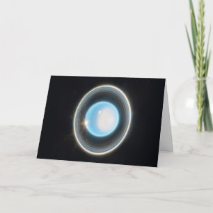 Planet Uranus mit Rings JWST Image Karte