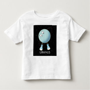 Planet Uranus & Sterne Kleinkind T-shirt