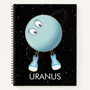 Planet Uranus & Sterne Notizbuch